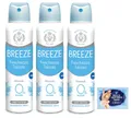 Produktbild: 3x Breeze Deodorant Spray Frische Talka Mineralien 150ml+Talkum 100g