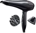Produktbild: Remington Haartrockner Profi Ionen Pro-Air (2300 W, 130km/h, leistungsstarker & langlebiger AC-Motor mit echter Kaltstufe, 3 Heiz- und 2 Gebläsestufen, zwei Stylingdüsen + Diffusor), AC5999