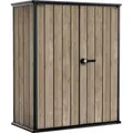Produktbild: Keter Kunststoff Gartenschrank Signature Walnuss Alto 140 x 73,6 x 170,4 cm braun Holzoptik - Braun