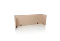 Produktbild: hjh OFFICE Raumteiler Tischtrennwand Flexmiut U Trennwand Schreibtisch, Tischtrennwand, Schreibtisch Trennwand, Pinnwand