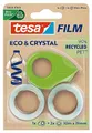 Produktbild: tesafilm eco & crystal Klebeband - transparenter Klebefilm aus wiederverwertetem PET-Material - reißfest, mit starker Klebkraft - Set mit kompaktem Klebebandabroller - 2 Rollen á 10 m x 19 mm