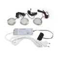Produktbild: L&s 3-er Set Einbauleuchte Chip Warmweiß 12 V 12 W Rahmenfarbe Edelstahloptik