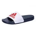 Produktbild: adidas Unisex Adilette Shower Slides, Cloud White / Scarlet / Victory Blue, 40.5 EU