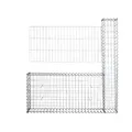Produktbild: ESTEXO Anbauelement für Gabionenwand Spiral-Steingabione Gabione Steinkorb Drahtkorb Gabionenkorb Sichtschutz Mauer (Anbauelement für 150 cm Höhe)