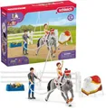 Produktbild: SCHLEICH Horse Club | Mias Voltigier-Reitset 42443 | Spielset inkl. Mia, ihrem Pferd, Reitlehrer Figur und Zubehör | tolles Geschenk für Mädchen und Jungen | Pferde Spielzeug ab 5 Jahren | 18 Teile