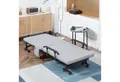 Produktbild: HOMCOM Gästebett Klappbett mit Rollen Sessel mit 5-stufig verstellbarer Rückenlehne (Reisebett, 1-St., Stahlrahmen) 190 x 76 x 33 cm