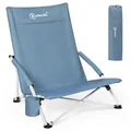 Produktbild: HOMECALL Klappstuhl Strandstuhl leicht Campingstuhl, mit Getränkehalter, bis 120 kg