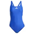 Produktbild: adidas Damen 3 Stripes C-Back Swimsuit, Semi Lucid Blue/Violet Tone, 38