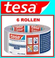 Produktbild: 6 Rollen TESA Aluminiumklebeband ISO Strong 63652 L 25m B 50mm EXTRA STARK