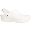 Produktbild: Oxypas Safety Jogger Clogs für Damen - Smooth - Leichter Arbeitsschuh für Herren, ideal für Krankenhaus, Küche oder Garten, Weiß, Größe EU 42