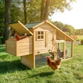 Produktbild: Hühnerstall Hühnervoliere Hühnerhaus Komfort Auslauf Gehege Nistkasten