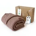 Produktbild: Babydecke Baby Strickdecke, %100 Bio Baumwolle, Atmungsaktiv, 80x100cm, Braun, Little Dedi braun