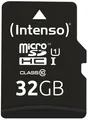 Produktbild: Intenso 32 GB microSDHC Class10 UHS-I Premium inkl. SD-Adapter, Schwarz, NEU