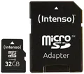 Produktbild: Intenso-Speicherkarte microSDHC Micro-SD-Speicher 32 GB