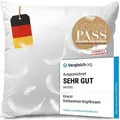 Produktbild: KNERST® Kopfkissen - 3 Kammer Daunenkissen - Germany - Kopfkissen Daunen & Federn - Größe: 80x80 cm - Weiß