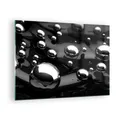 Produktbild: Wandbilder 70x50cm Glasbild Chrom Metall Reflexion Klein Bilder Art Wanddeko
