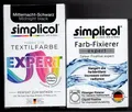 Produktbild: SIMPLICOL expert Textilfarbe - 17 Farben zur Auswahl - mit/ohne Fixierer