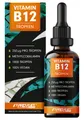 Produktbild: Vitamin B12 Tropfen - 1800 Tropfen (50ml) - bioaktives Methylcobalamin B12 - optimal hochdosiert mit 500mcg B12 - ohne Konservierungsstoffe oder Alkohol - 100% vegan