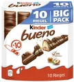 Produktbild: bueno Big Pack – Schokoriegel mit knuspriger Waffel, feiner Milch-Haselnuss-C...