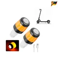 Produktbild: LED-Lenkerleuchte, Blinker, Wiederaufladbar, Schwarz Orange, Wasserabweisend