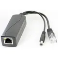 Produktbild: POE Injector/Splitter (POE IEEE 802.3af zu 12V/1.3A + LAN) [für z.b. IP-Kameras ohne POE]