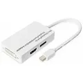 Produktbild: DIGITUS DisplayPort Verteilerkabel, miniDP - DP+HDMI+DVI St/Bu, 0.2m, DP 1.1a kompatibel, CE, we