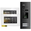 Produktbild: Balter EVO-HD Video Türsprechanlage mit Fingerprint, Video Türklingel, 2 Familienhaus, 2X 7 Zoll Monitore, Türklingel mit Kamera Full HD, 2 Draht Bus, 175° Weitwinkel, RFID,1080P