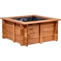 Produktbild: Dobar Gartenteich Square inkl. Teichfolie Kiefer Braun  78 x 78 x 42 cm FSC®