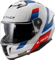 Produktbild: LS2, Integraler Motorradhelm STREAM II VINTAGE Gloss White Blue Red, S
