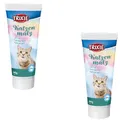 Produktbild: Trixie Katzenmalz | Doppelpack | 2 x 240 g | Ergänzungsfuttermittel für Katzen | Zur Unterstützung der Verdauung und bei verschluckten Haaren | In der praktischen Tube