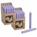 Produktbild: 2 x 25 Stabkerzen Lavendel - Lavender 180 x 22 mm Kerzenfarm Kerzen Candle Set
