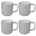 Produktbild: ABS Tassenset non-slip elegante Farben 4 Tassen á 350 ml grau weiß Geschirr