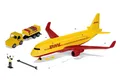 Produktbild: Siku 1702 DHL Frachtflugzeug mit Zubehör Maßstab ca. 1:79