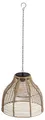 Produktbild: Dehner Solar-Hängelampe Mila, Gartenleuchte mit warmweißem Licht, IP44, Ø 26 cm, Höhe 22 cm, Kunststoff / Metall, natur / braun