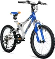 Produktbild: Bergsteiger Montreal 20 Zoll Kinderfahrrad, geeignet für 6, 7, 8, 9 Jahre, Shimano 6 Gang-Schaltung, Mountainbike mit Vollfederung, Jungen-Fahrrad, Mädchen-Fahrrad