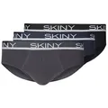 Produktbild: Skiny Slip 3er Pack Cotton (Spar-Set, 3-St) Slip / Unterhose - Baumwolle - ohne Eingriff blau|grau S