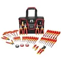 Produktbild: VEVOR isoliertes Schraubendreher Set, 50 tlg. professionelles elektrisches 1000 V Elektrikerwerkzeug mit magnetischen Spitzen