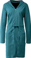 Produktbild: Erwin Müller Damen-Bademantel Limbach mit Kapuze Leichtfrottier Petrol Größe 36/38