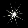 Produktbild: XXL 3D LED Stern zum Hängen Weihnachtsbeleuchtung Weihnachtsstern DIA 51cm Außen Batterie