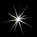Produktbild: LED 3D Weihnachtsstern Stern Weihnachtsbeleuchtung DIA 51cm Außen Batterie