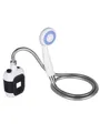 Produktbild: Nature Fellow Campingdusche in Silber/ Weiß - (B)9 x (H)14,2 x (T)5,7 cm, Weiß/Silber-, Damen