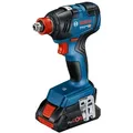 Produktbild: Bosch Akku-Drehschlagschrauber GDX 18V-200 Betriebsart: Akku-Betrieb|Akku enthalten: Nein|Art des Zubehörs: GDX 18V-200  LED-Licht, Gürtelclip, Karton