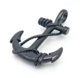 Produktbild: BUNGSA Anhänger Set Anhänger Anker mit Seil aus Edelstahl Unisex Schwarz (1-tlg), Pendant Halsketten