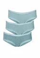 Produktbild: Lascana Damen Panty mit grafischer Spitze an Taillen- und Beinabschlüssen, Allover Bedruckt und Uni in Einer Packung