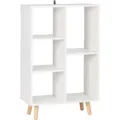 Produktbild: Bücherregal Würfelregal 5 Fächer SKuep weiß - Woltu