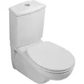 Produktbild: Tiefspül-WC-Kombi O.novo 355x680x396mm Oval wandhängend Abgang waagerecht Weiß Alpin - Villeroy&boch