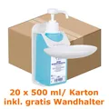Produktbild: Paul Hartmann AG Bode Sterillium 20 x 500 ml Karton inklusive 1 Stück gratis Wandhalter, Händesinfektionsmittel 9800081
