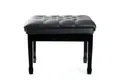 Produktbild: FAME Klavierbank (PB-30C PE Klavierbank Hochglanz Schwarz Höhenverstellbar Robust Kunstlederbezug Polsterung Gummifüße für Stabilität, Sitzbänke, Klavierbänke), Klavierbank, Höhenverstellbar, Kunstlederbezug