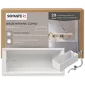 Produktbild: Schulte Badewanne Como, Körperform, Sanitäracryl, Weiß, Größenauswahl, (Komplett-Set, inkl. Wannenträger und Ablauf), 150x70 cm weiß 70 cm x 150 cm
