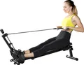 Produktbild: SPORTNOW Rudergerät für Zuhause leises Rudermaschine mit Seilsystem LCD-Display